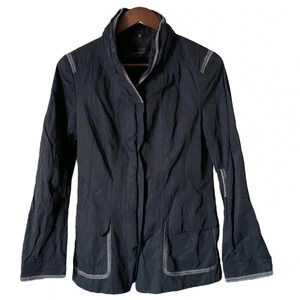 ELIE TAHARI Women’s Outdoor Cargo Utility Waterproof Grey Hiking Jacket Size S